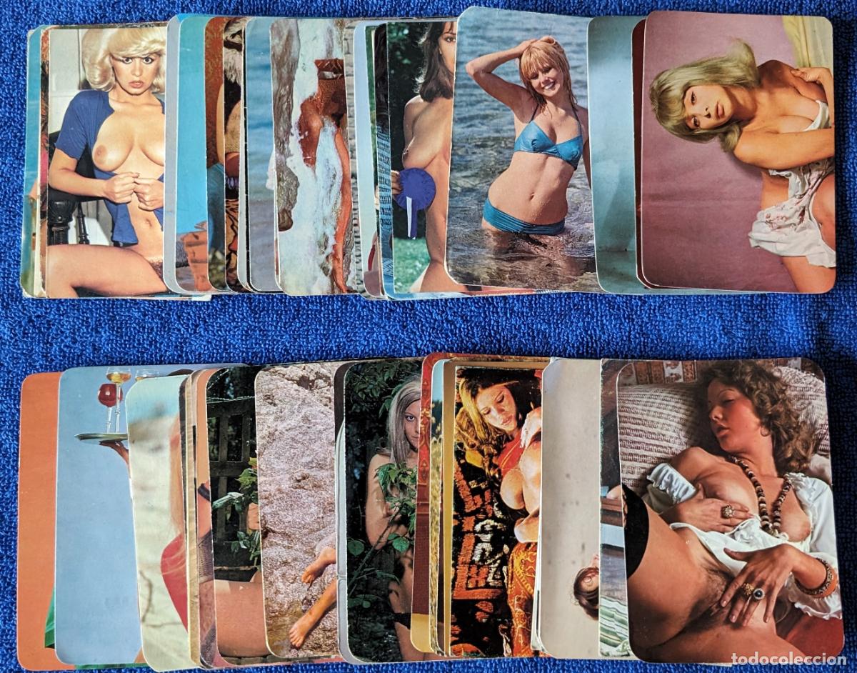 Calendars: Lote de 50 calendarios de se&ntilde;oritas alegres de los a&ntilde;os 70
