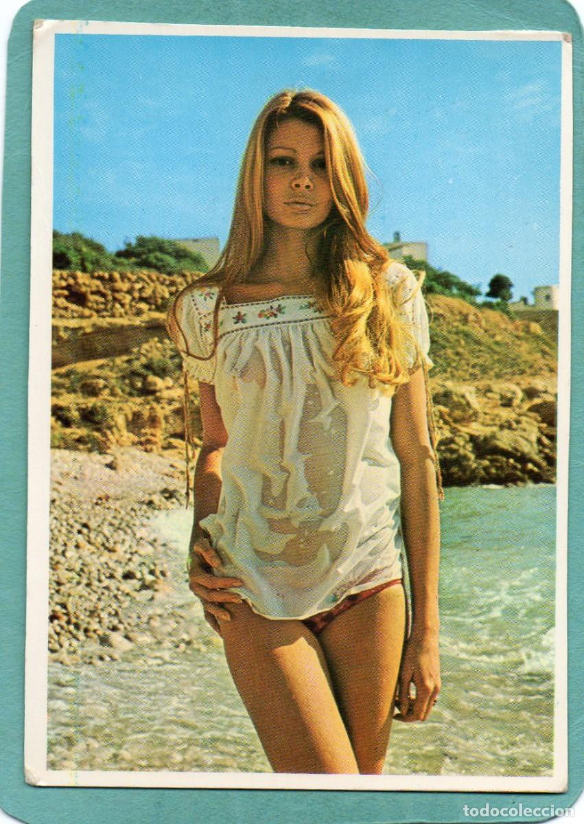 Calendars: Calendario de Chicas 1975 - SERIE 75 B2 - PLAYA N&ordm; 7 - DLB. 42.818