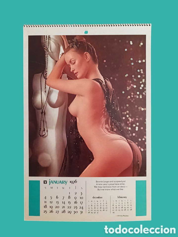 Calendars: Antiguo Calendario PLAYBOY a&ntilde;o 1977 de pared. PLAYMATE calendar. Original y completo.
