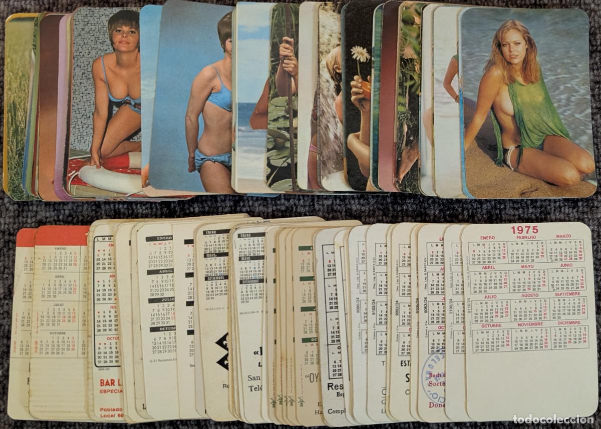 Calendarios: Lote de 88 calendarios de bolsillo de se&ntilde;oritas sexys (1975)