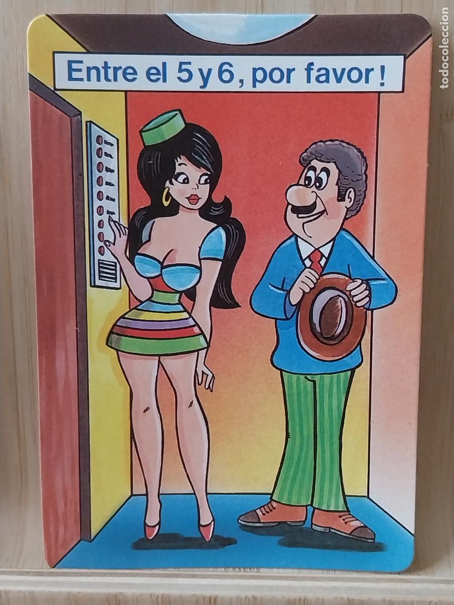 Calendarios: ILUSTRACION PICARA ASCENSOR CALENDARIO 1991 PUBLICIDAD BAR PACHANGA MADRID MP 131