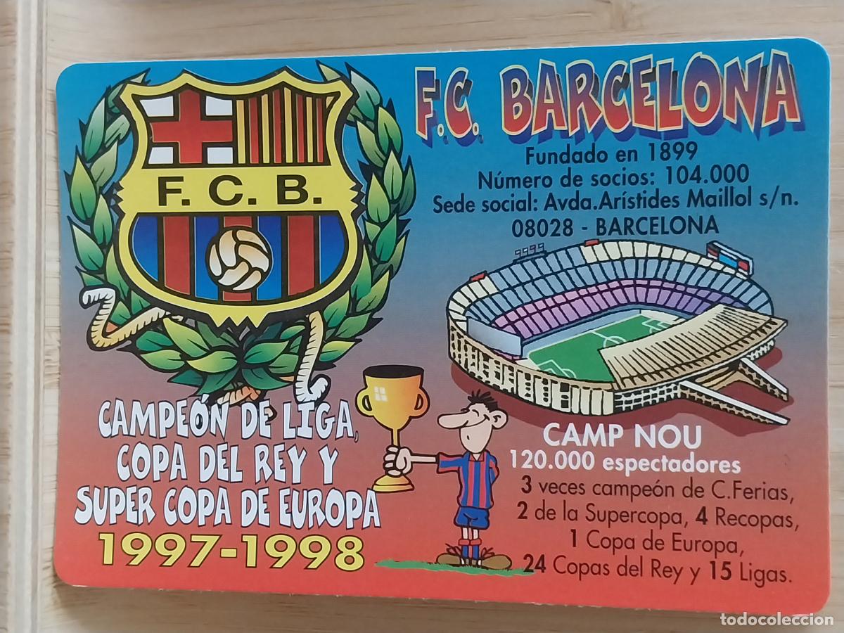 Calendarios: ILUSTRACION F C BARCELONA ESTADIO CALENDARIO 2000 PUBLICIDAD BAR EL BOCATA MADRID W.C.B. 314