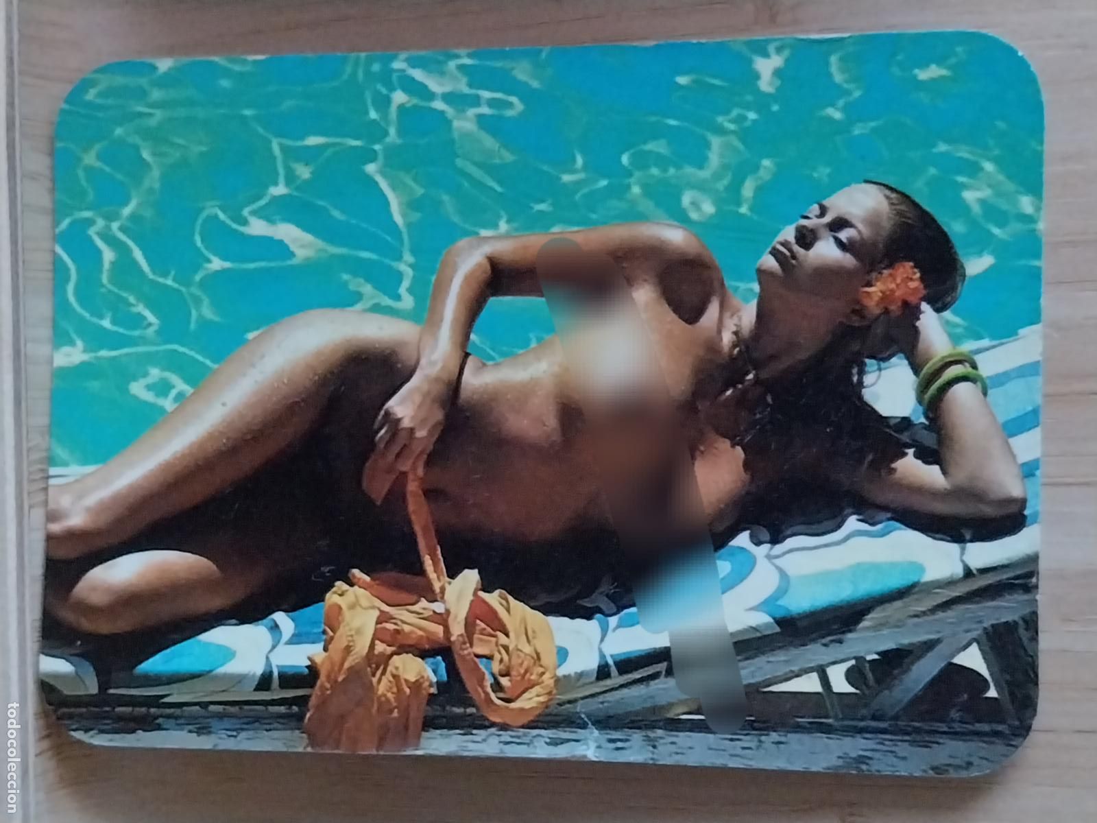 Calendarios: CALENDARIO ER&Oacute;TICO HAMACA PISCINA A&Ntilde;O 1986 PUBLI TALLERES SERRANO REF 754