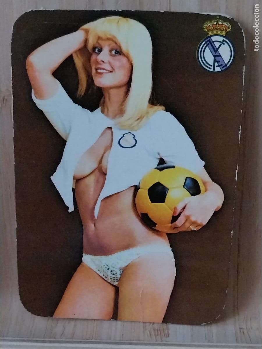 Calendarios: CALENDARIO ER&Oacute;TICO REAL MADRID 1977 PUBLI MESON RINCON ASTURIANO MOSTOLES REF SERIE I 58