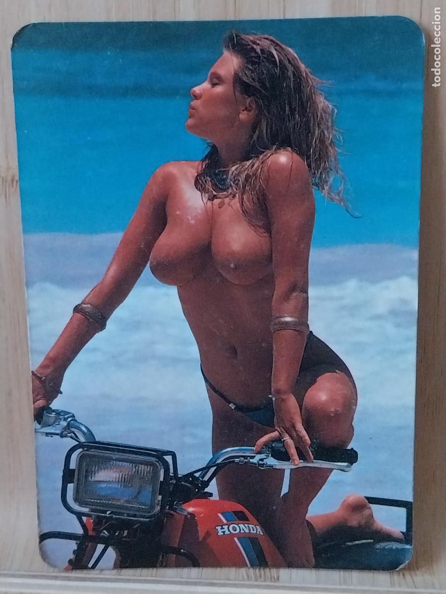 Calendarios: CALENDARIO ER&Oacute;TICO MOTO HONDA 1987 PUBLI REPUESTOS ESPINELA VILLAVERDE REF BO.5011