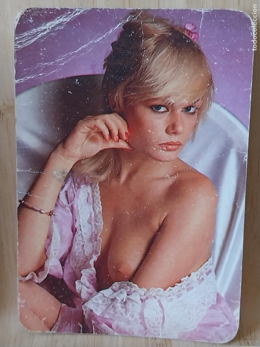 Calendarios: CALENDARIO EROTICO FONDO MORADO A&Ntilde;O 1984 PUBLI AROSO AFILADOS BADALONA REF ADIJAR ALMORADI