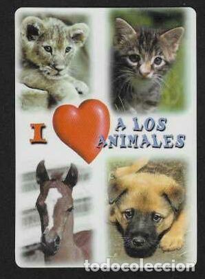 Calendarios: CALENDARIO DE BOLSILLO A&Ntilde;O 2002 FAUNA - YO AMO A LOS ANIMALES - VER FOTO REVERSO