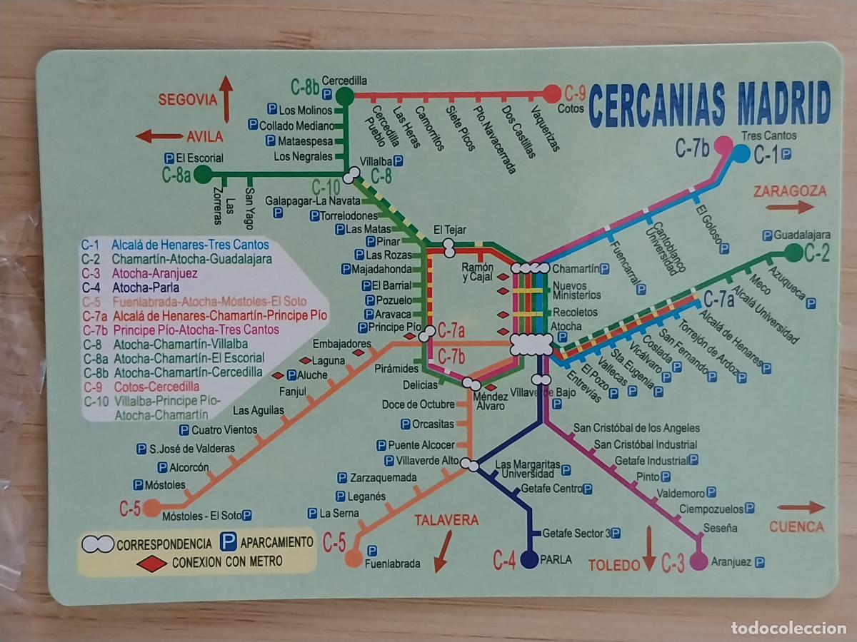Calendarios: CERCANIAS MADRID PLANO CALENDARIO 2006 PUBLI PAPELERIA SARA REF CB 123