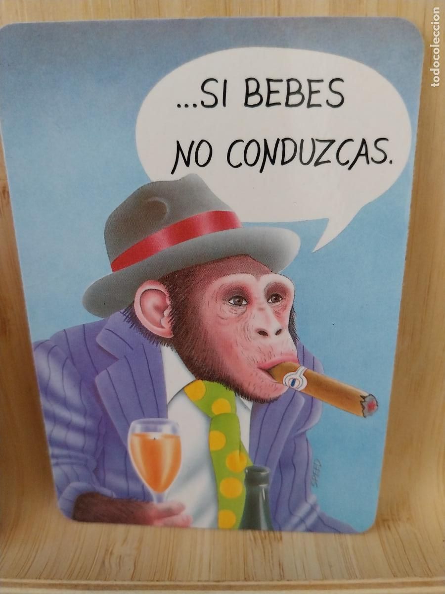 Calendriers: CHIMPANCE FUMADOR ILUSTRACION CALENDARIO A&Ntilde;O 1994 PUBLI *** VIDEO CLUB GADOVI *** REF CB 465WCB 24