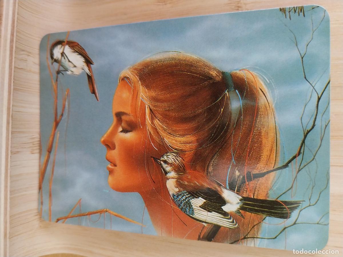 Calendarios: PAJARILLOS MUJER ILUSTRACION CALENDARIO A&Ntilde;O 1994 PUBLI *** PELUQUERIA YESUS *** REF BO 5835