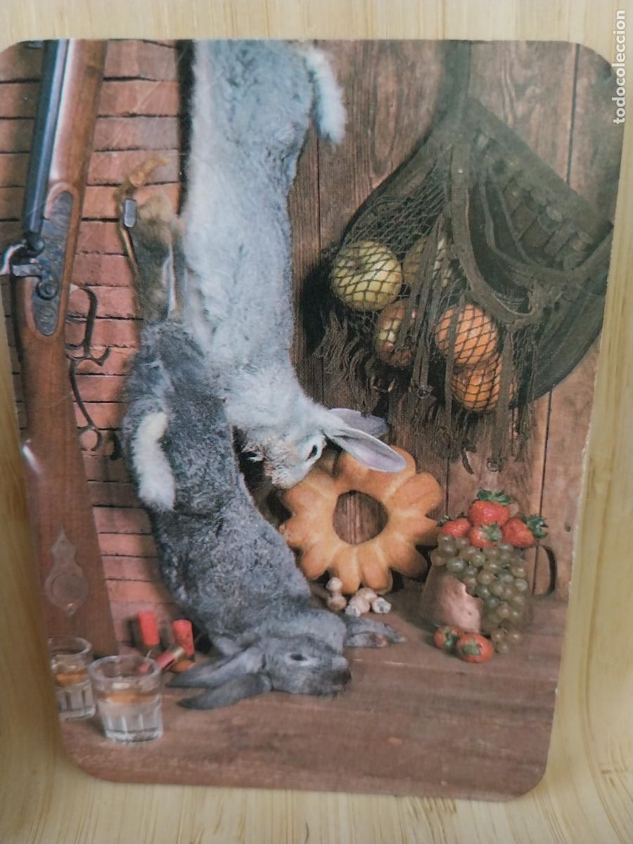 Calendars: CAZA BODEGON CONEJOS * CALENDARIO A&Ntilde;O 1998 PUBLI *** HNOS MONTERO CAZA *** REF CB 53