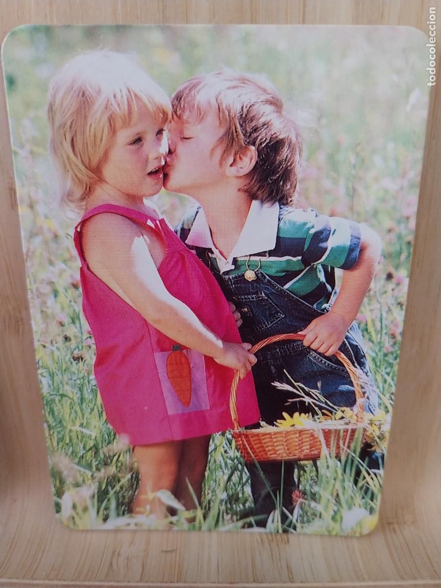 Calendars: NI&Ntilde;OS BESO * CALENDARIO A&Ntilde;O 1996 PUBLI *** BAR MECHERO MORATALAZ *** REF L 45