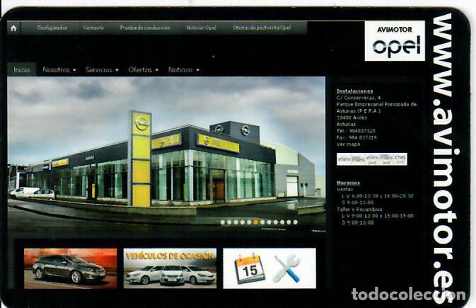 Calendars: CALENDARIO DE PUBLICIDAD - A&Ntilde;O 2016 - OPEL - AVIMOTOR - AVIL&Eacute;S