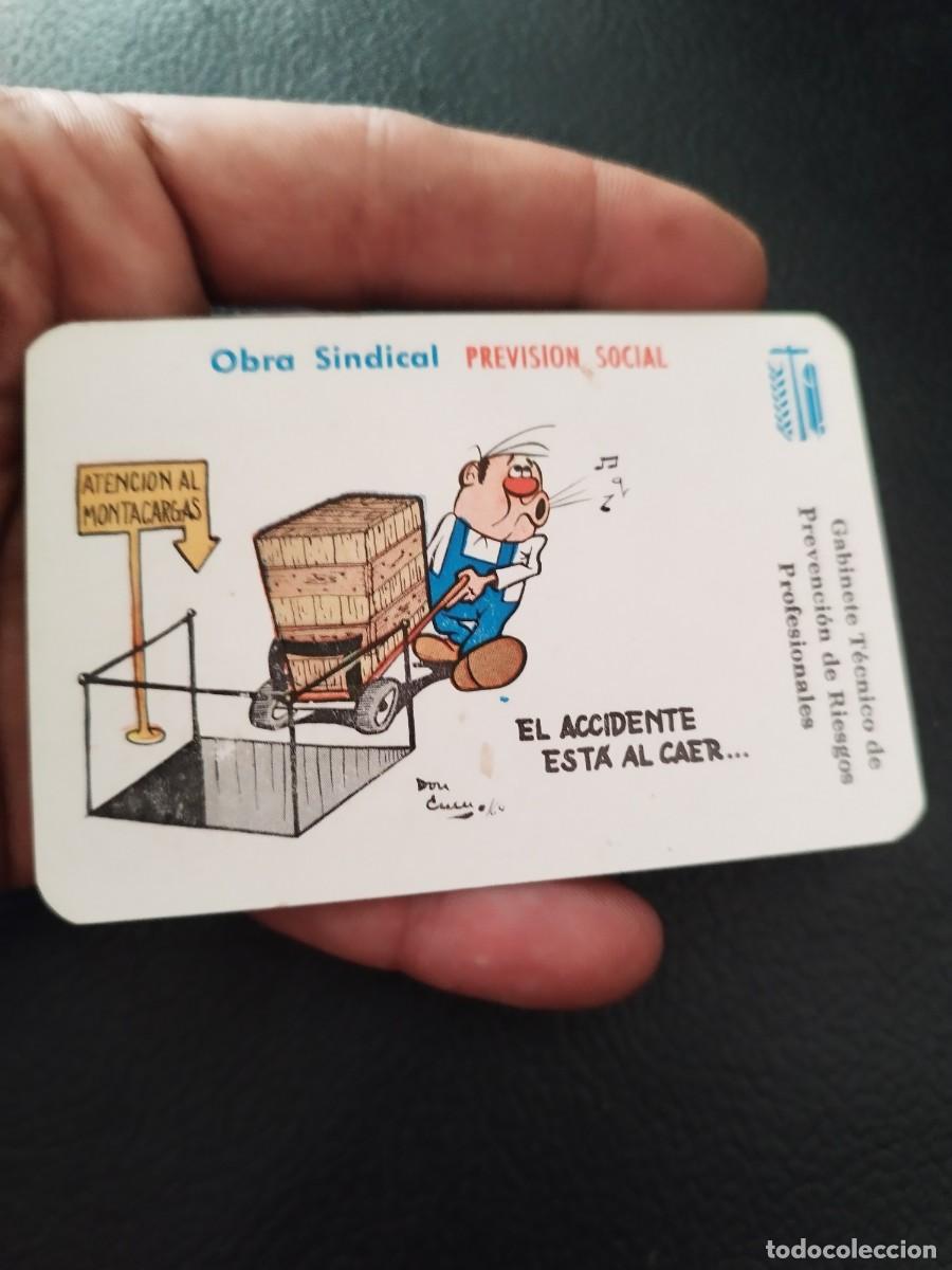 Calendriers: Antiguo calendario de bolsillo, Obra Sindical de Previsi&oacute;n Social. Pepe Gotera y Otilio. 1964