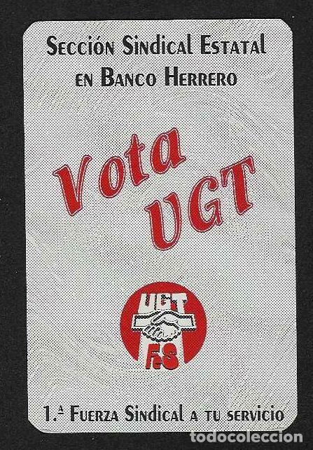 Calendarios: CALENDARIO BOLSILLO A&Ntilde;O 1999 SINDICATO -UGT - SECCI&Oacute;N SINDICAL BANCO HERRERO- VER FOTOS ADICIONALS