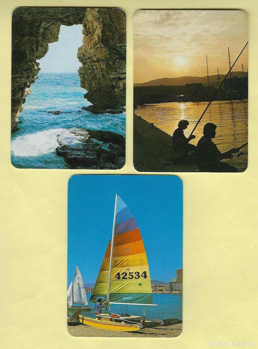 Calendarios: 3 CALENDARIOS DE BOLSILLO A&Ntilde;O 1992 PAISAJES - POSTALES HNOS. GALIANA - BENIDORM - VER FOTO REVERSOS