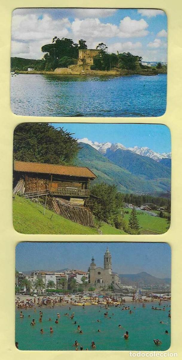 Calendarios: 3 CALENDARIOS DE BOLSILLO A&Ntilde;OS 1984 Y 1988 PAISAJES - PUBLICIDAD DE GIJ&Oacute;N - VER FOTO REVERSOS