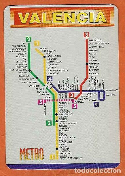 Calendarios: CALENDARIO DE BOLSILLO A&Ntilde;O 1999 TRENES - METRO DE VALENCIA - SIN PUBLICIDAD - VER FOTO REVERSO