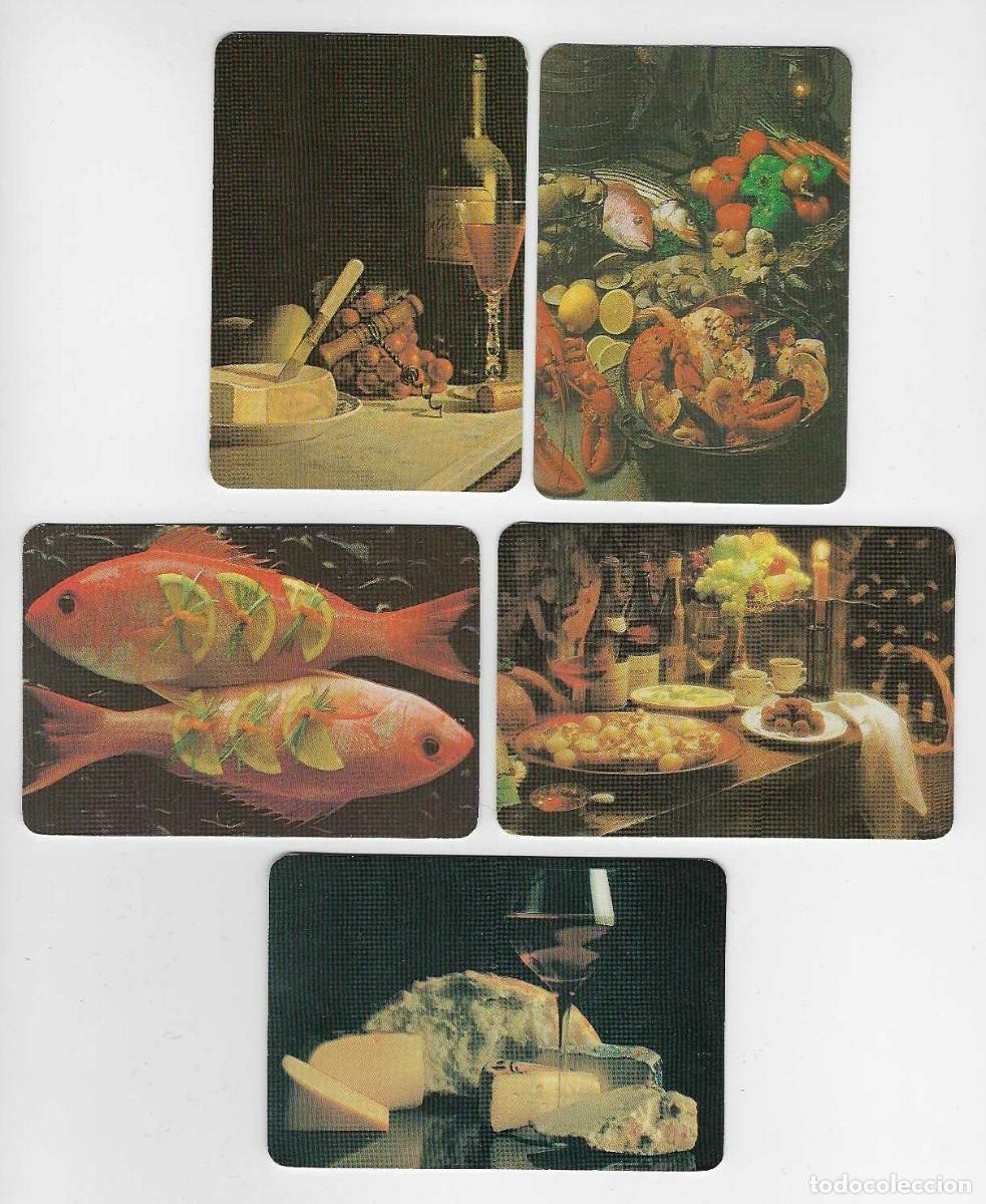 Calendarios: 5 CALENDARIOS DE BOLSILLO A&Ntilde;O 1985 ALIMENTACI&Oacute;N - SUPERMERCADO VEGE - VER FOTO REVERSO