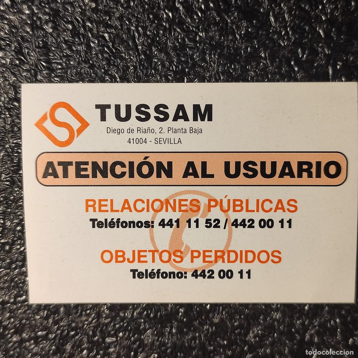 Calendarios: CALENDARIO DE BOLSILLO . TUSSAM . ATENCION AL USUARIO 1996 ** T2