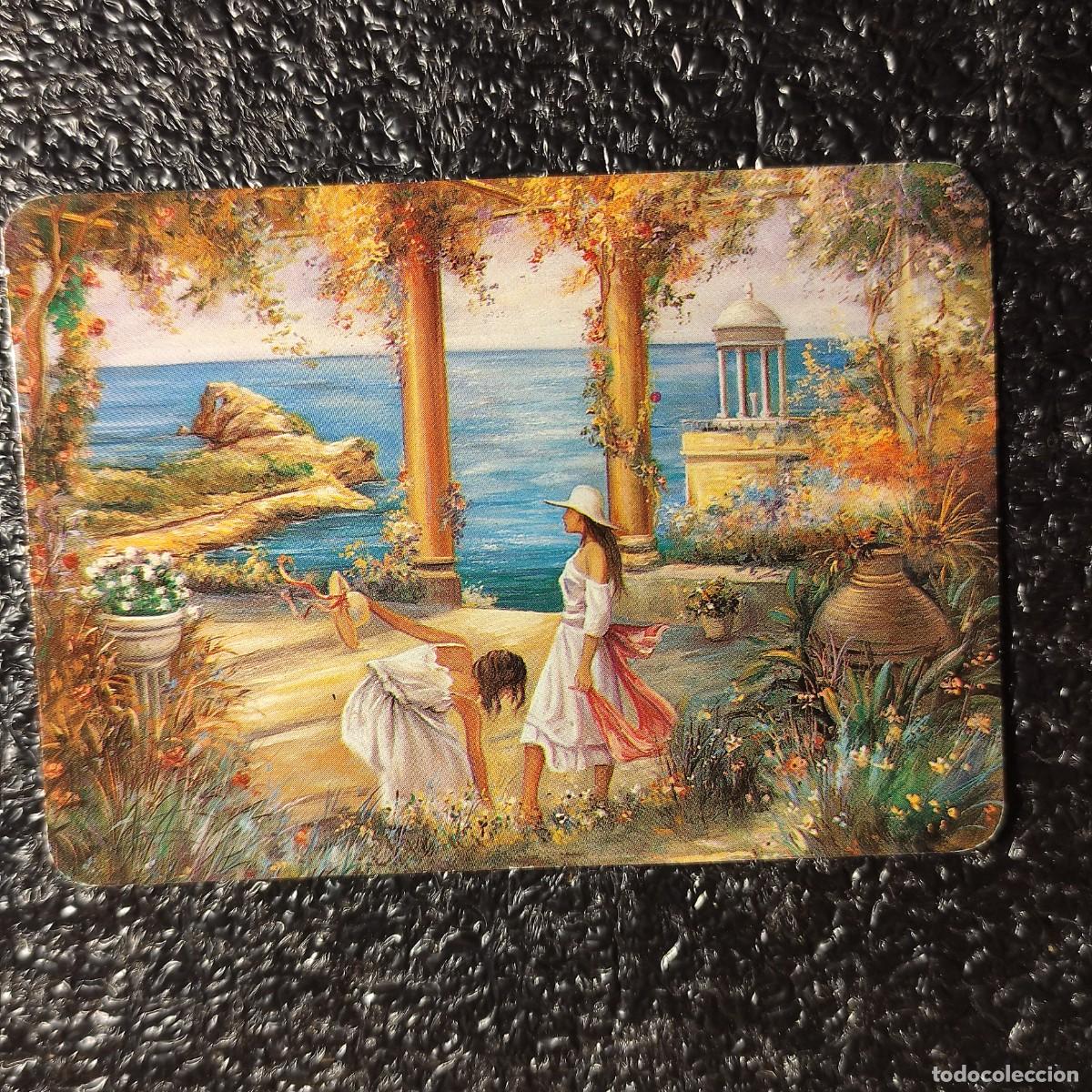 Calendarios: CALENDARIO DE BOLSILLO PINTURA Mujeres junto al mar&rdquo; ** R. Caubet.*1996 * CON PUBLI. CORIA ** T4