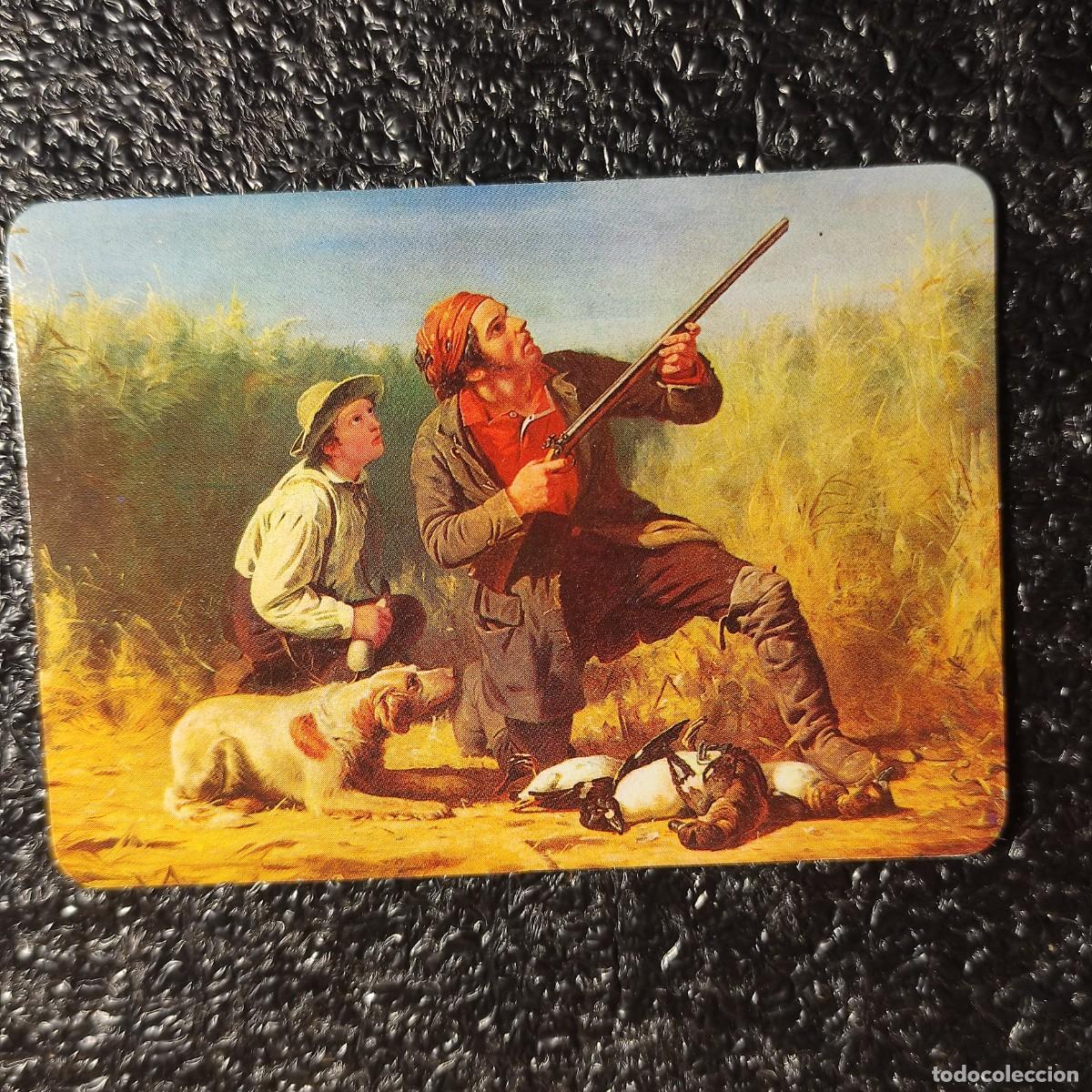 Calendarios: CALENDARIO DE BOLSILLO PINTURA . Caza de patos salvajes&rdquo; 1854 .Nathaniel Currier * 1991 * T4