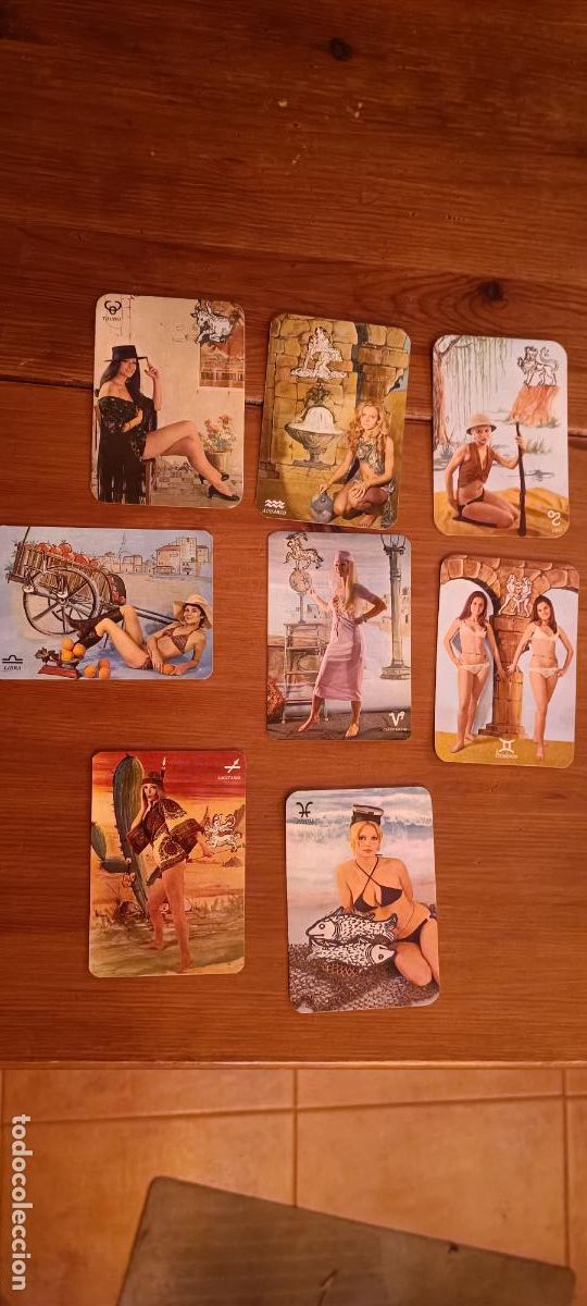 Calendarios: 8 CALENDARIOS HOROSCOPOS CHICAS EROTICAS A&Ntilde;O 1972