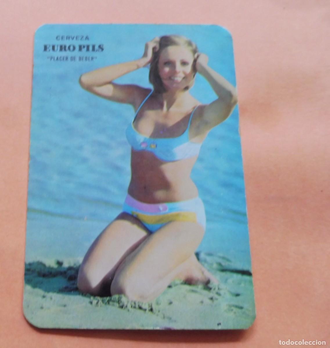 Calendars: CALENDARIO DE BOLSILLO - CHICAS - A&Ntilde;O 1970 - Publi. - CERVEZA EURO PILS