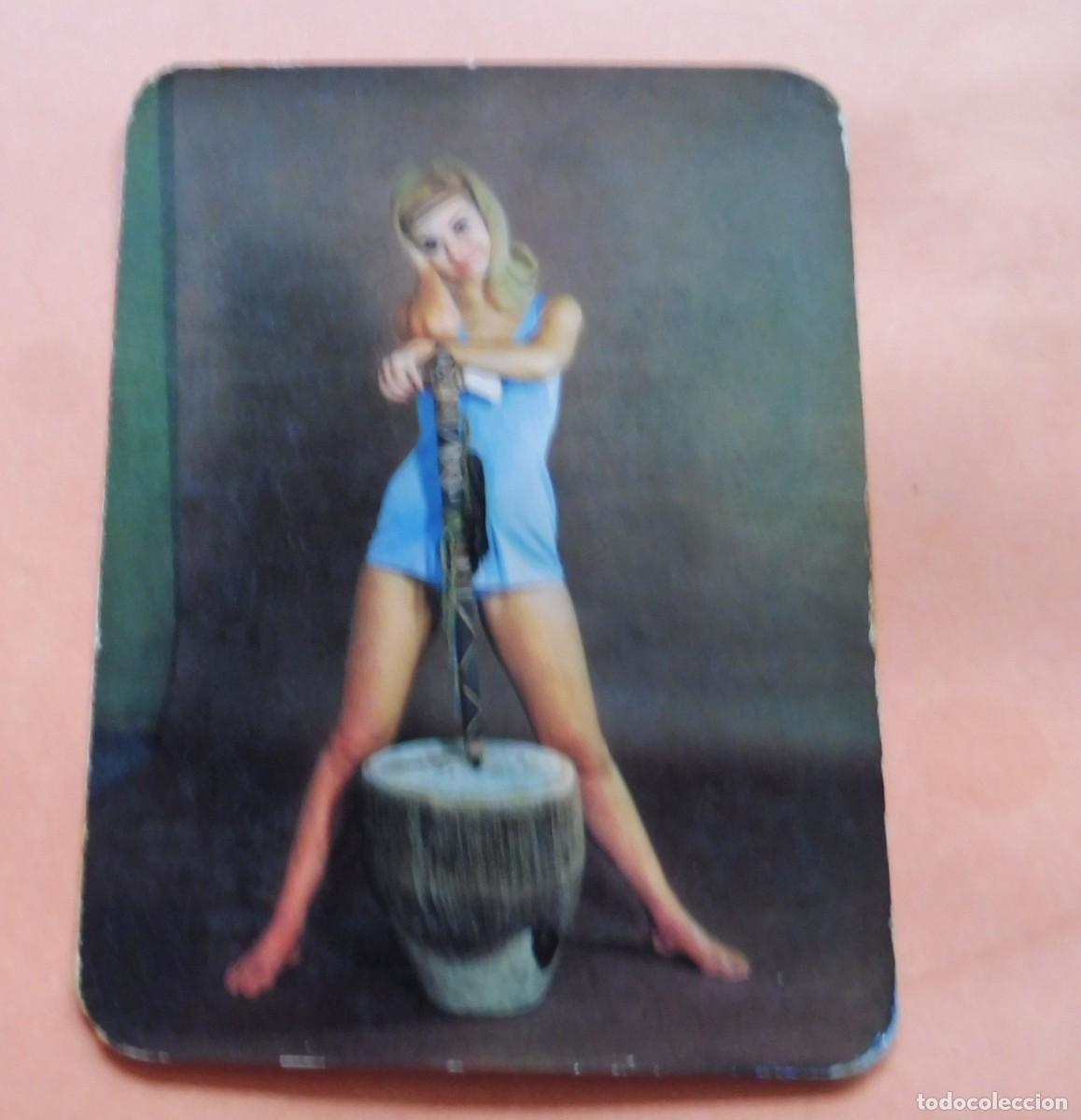 Calendars: CALENDARIO DE BOLSILLO - CHICAS - A&Ntilde;O 1972 - Publi. - BAR LOS GALLEGOS - BARCELONA
