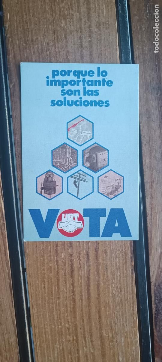 Calendarios: Calendario politico Vota Ugt 1987 politico sindical
