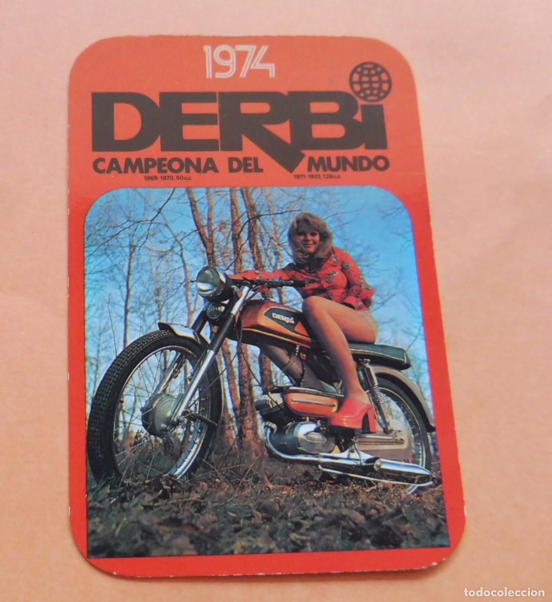 Calendarios: CALENDARIO DE BOLSILLO - CHICAS - A&Ntilde;O 1974 - Publi. DERBI