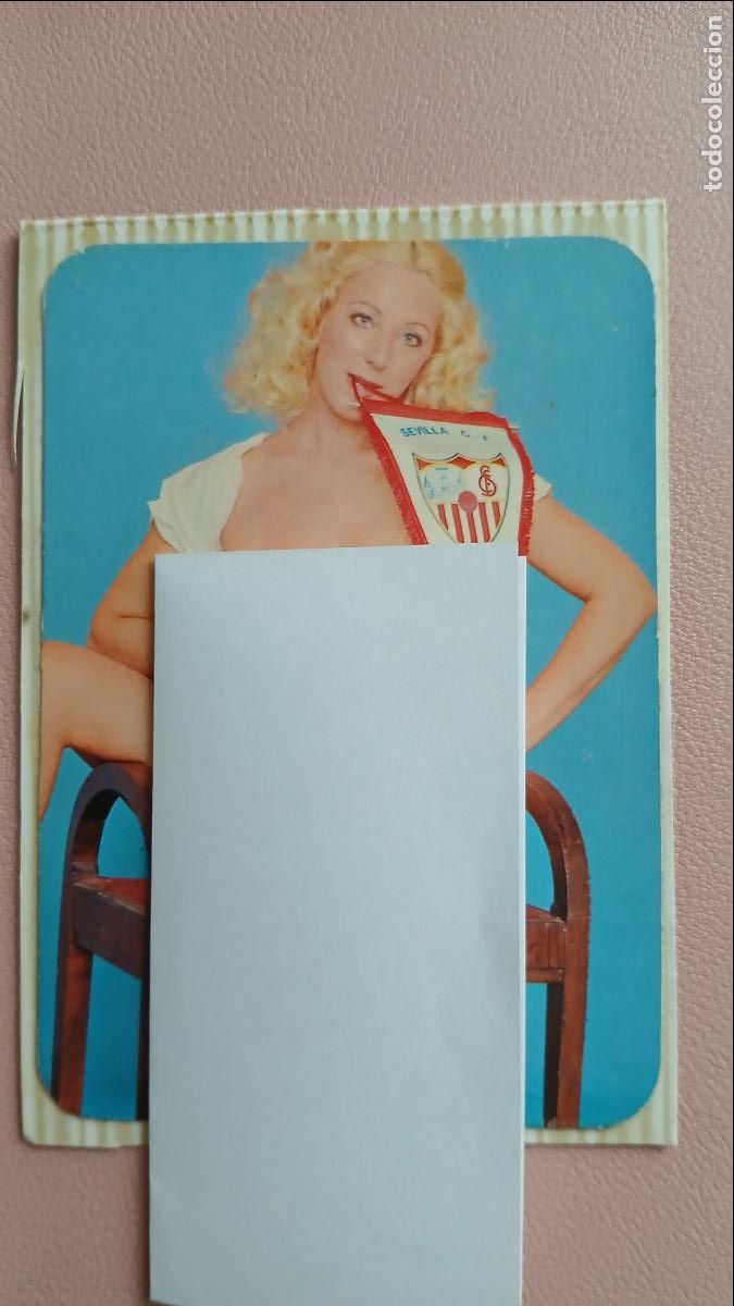 Calendriers: CALENDARIO FUTBOL SEXY ER&Oacute;TICO CHICA MUJER SEVILLA CF A&Ntilde;OS 70 80