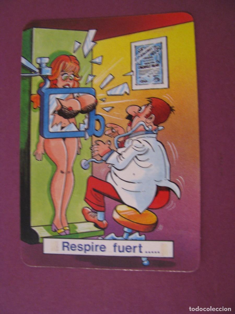 Calendarios: CALENDARIO CARICATURA, CHISTE ER&Oacute;TICA A&Ntilde;O 1990. PUBL. NEUMATICOS LAS DELICIAS, MALAGA