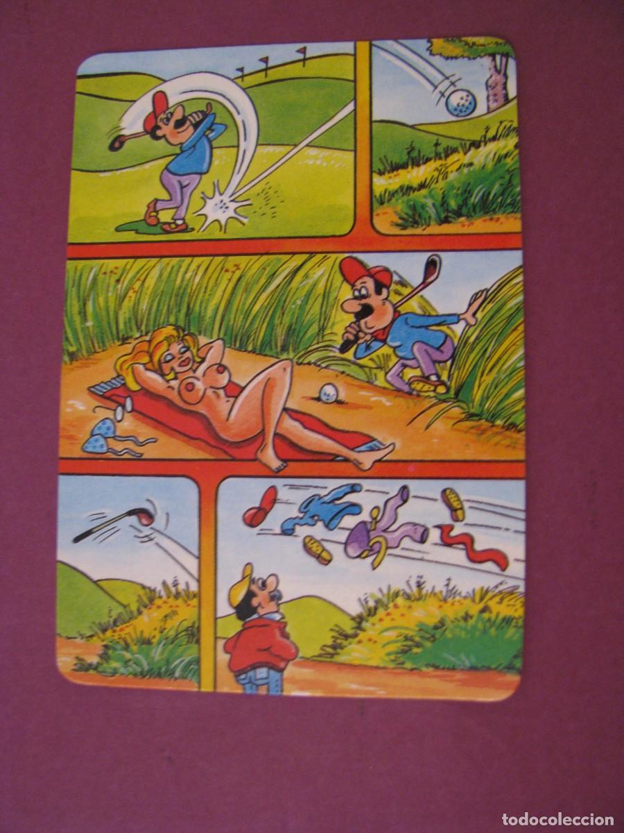 Calendarios: CALENDARIO CARICATURA, CHISTE ER&Oacute;TICA A&Ntilde;O 1990. PUBL. NEUMATICOS LAS DELICIAS, MALAGA