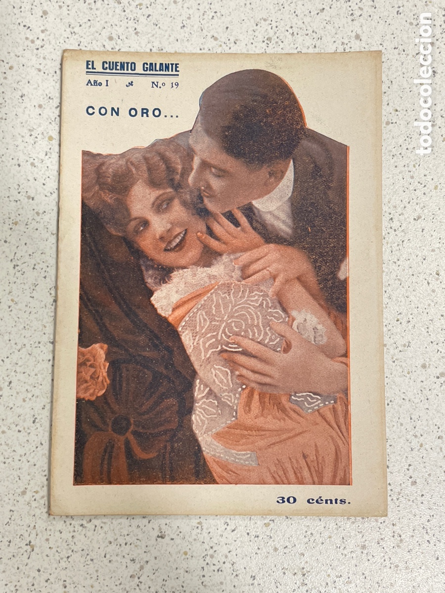Books: El cuento galante. Con oro. N&uacute;mero 19. Literatura er&oacute;tica. A&ntilde;os 20