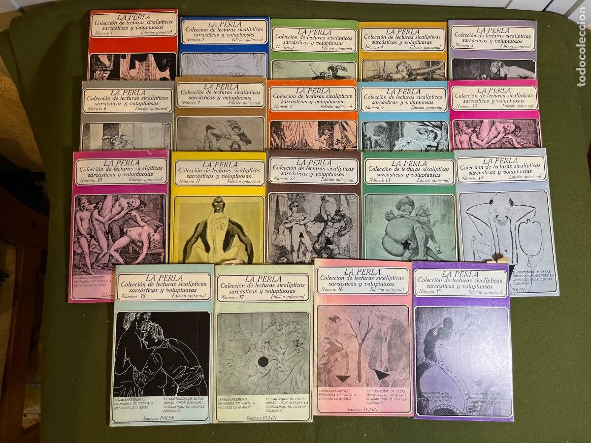 Libri: Lote Colecci&oacute;n La Perla completa 18 n&uacute;meros | Ediciones J&uacute;car / Ediciones Polen | Literatura er&oacute;tica