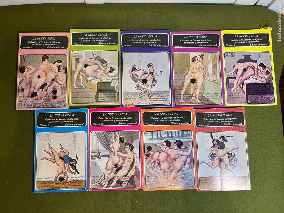 Books: Lote La Nueva Perla 9 n&uacute;meros | Ediciones Polen 1979 | Literatura er&oacute;tica | Colecci&oacute;n sical&iacute;ptica