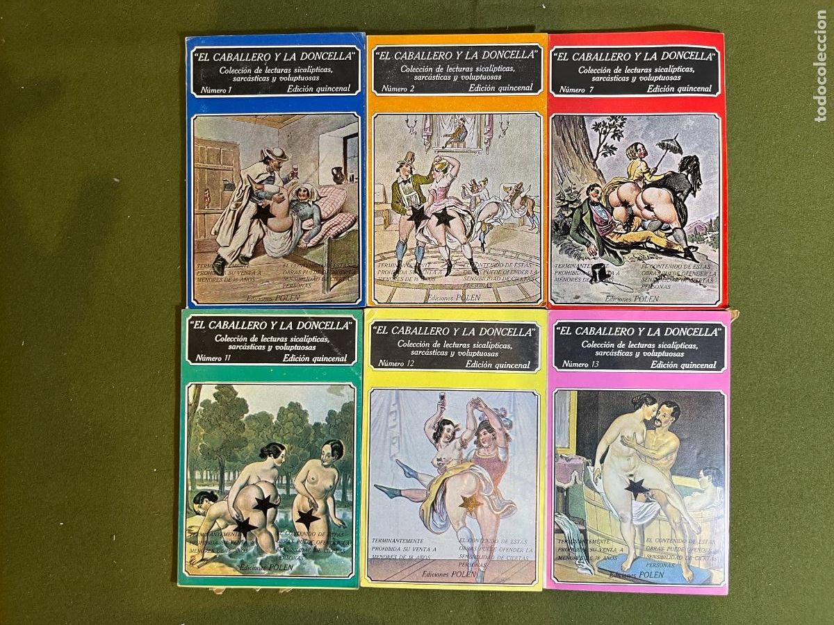 Books: Lote El Caballero y la Doncella 6 n&uacute;meros | Ediciones Polen 1979 | Literatura er&oacute;tica | Colecci&oacute;n si