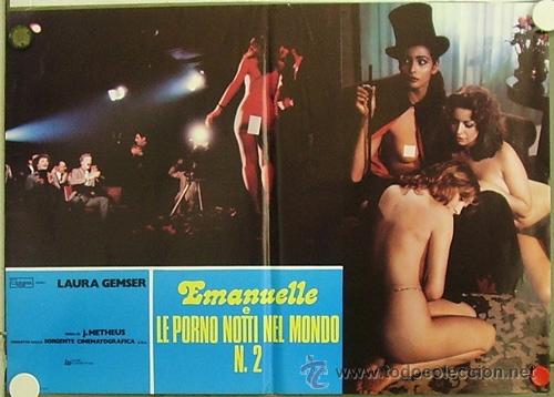 Autres: VF28D EMANUELLE EN LAS NOCHES PORNO DEL MUNDO JOE D'AMATO LAURA GEMSER POSTER ORIG ITALIANO 47X68
