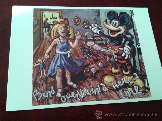 Autres: Postal Steve Lewis Bend over Virginia  Mickey Mouse er&oacute;tico