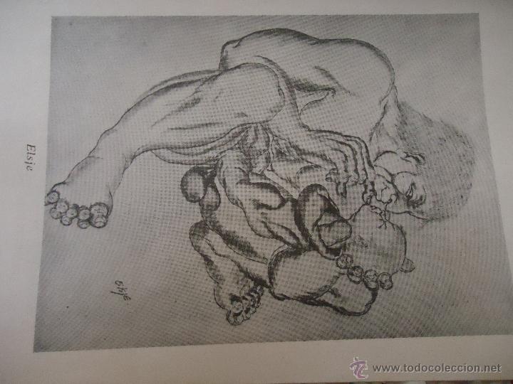 Autres: referencia 22 - ilustracion ARTE LAMINA erotica tama&ntilde;o postal grande 17x11 cm perteneciente a libro