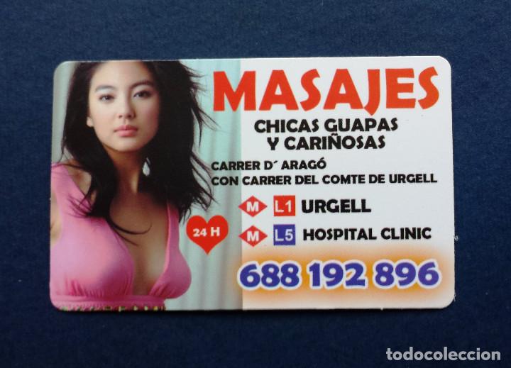 Andere Artikel: Flyer Tarjeta Tipo Calendario Bolsillo Erotico Masaje Masajes Chicas Jovenes Cari&ntilde;osas Barcelona