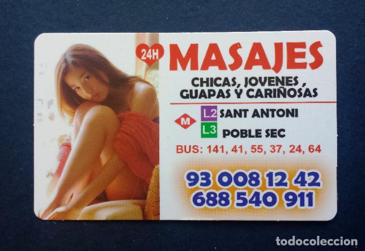Andere Artikel: Flyer Tarjeta Tipo Calendario Bolsillo Erotico Masaje Masajes Chicas Jovenes Cari&ntilde;osas Barcelona