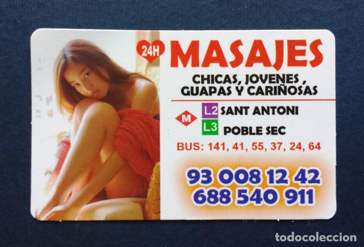 Andere Artikel: Flyer Tarjeta Tipo Calendario Bolsillo Erotico Masaje Masajes Chicas Jovenes Cari&ntilde;osas Barcelona
