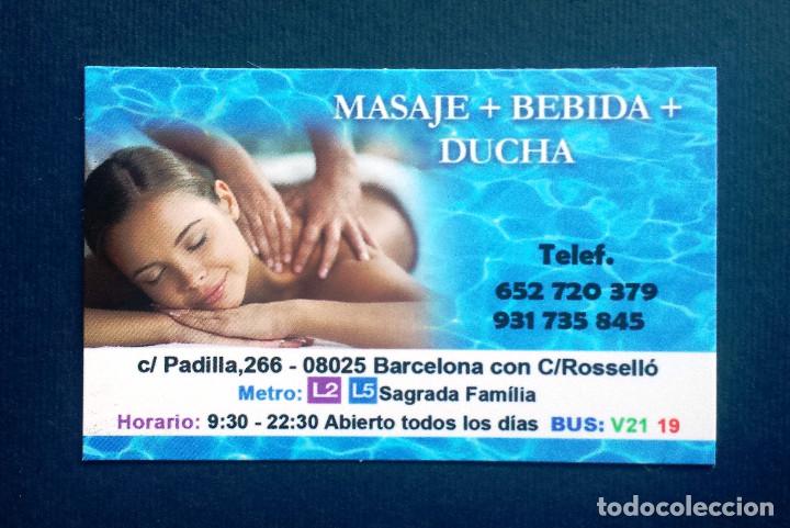 Autres: Flyer Tarjeta Tipo Calendario Bolsillo Erotico Masaje Masajes Chicas Jovenes Cari&ntilde;osas Barcelona