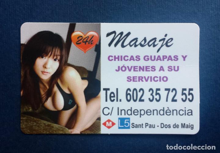 Andere Artikel: Flyer Tarjeta Tipo Calendario Bolsillo Erotico Masaje Masajes Chicas Jovenes Cari&ntilde;osas Barcelona