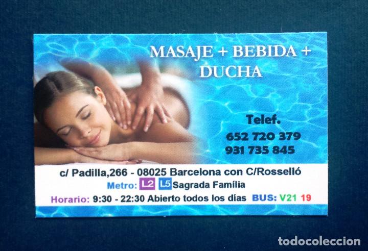 Autres: Flyer Tarjeta Tipo Calendario Bolsillo Erotico Masaje Masajes Chicas Jovenes Cari&ntilde;osas Barcelona
