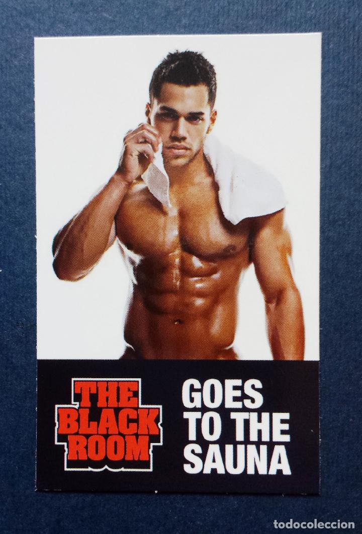 Autres: Anuncio Tarjeta Tama&ntilde;o calendario de Bolsillo Chicos Goes to The Sauna The Black Room