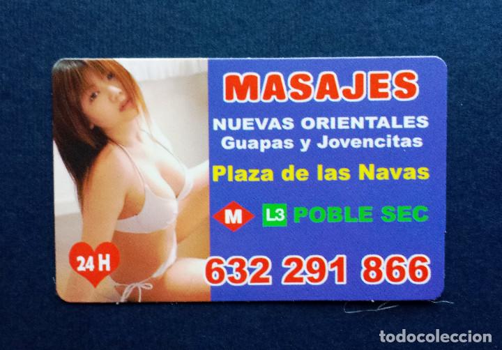 Autres: Anuncio Tarjeta Tama&ntilde;o calendario Bolsillo Masaje Masajes Chicas Jovenes Guapas Cari&ntilde;osas Barcelona