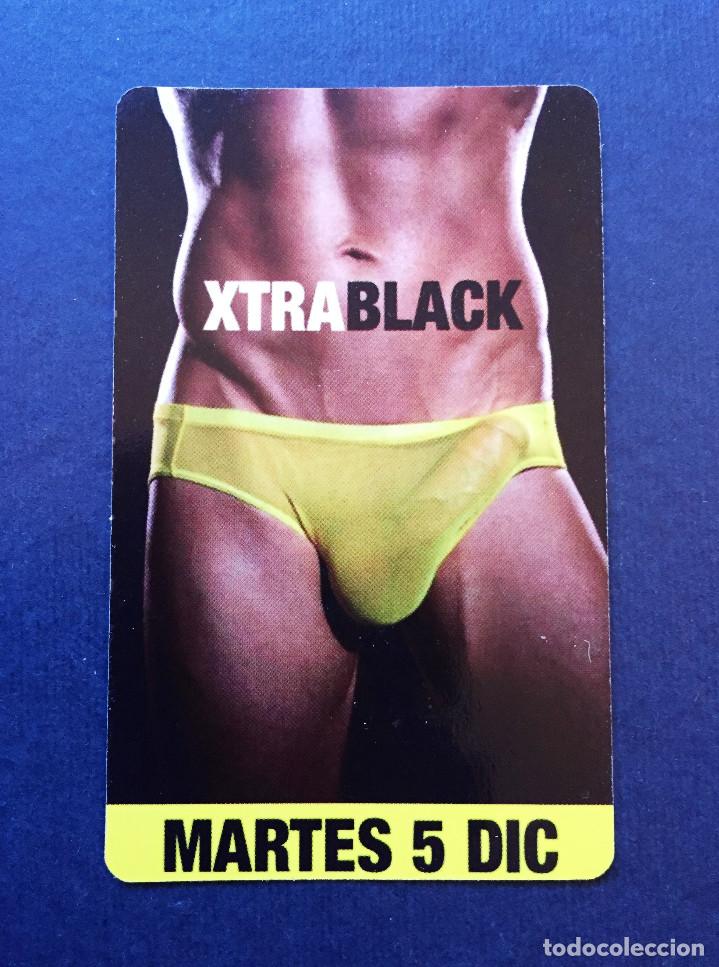 Autres: Anuncio Tarjeta Tama&ntilde;o calendario de Bolsillo Chicos XTRA BLACK The Black Room Barcelona